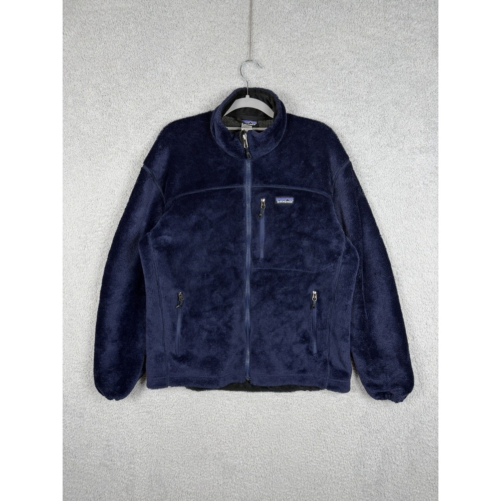 Patagonia Mens R2 Polartec Thermal Pro Fleece Jacket M Blue Full Zip Outdoor